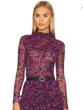 MISA Los Angeles Sheer Nadja Top